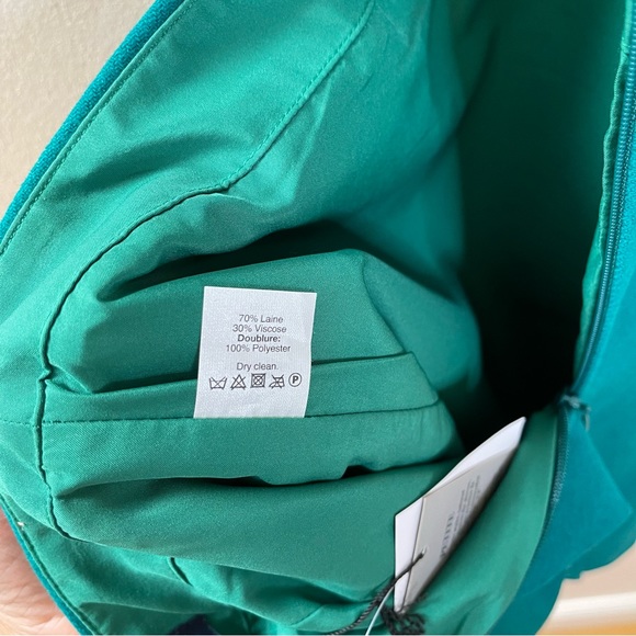 NWT JCREW Pencil Skirt Green 0P - Picture 5 of 7